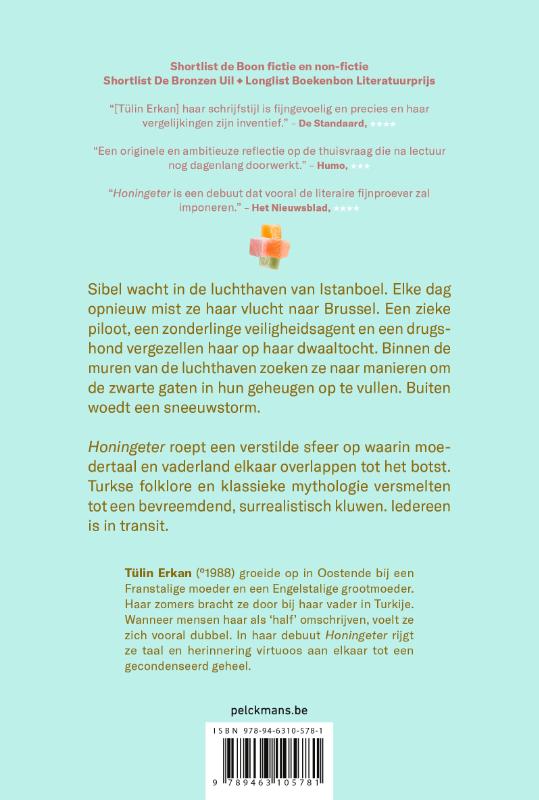 Achterkant van Honingeter