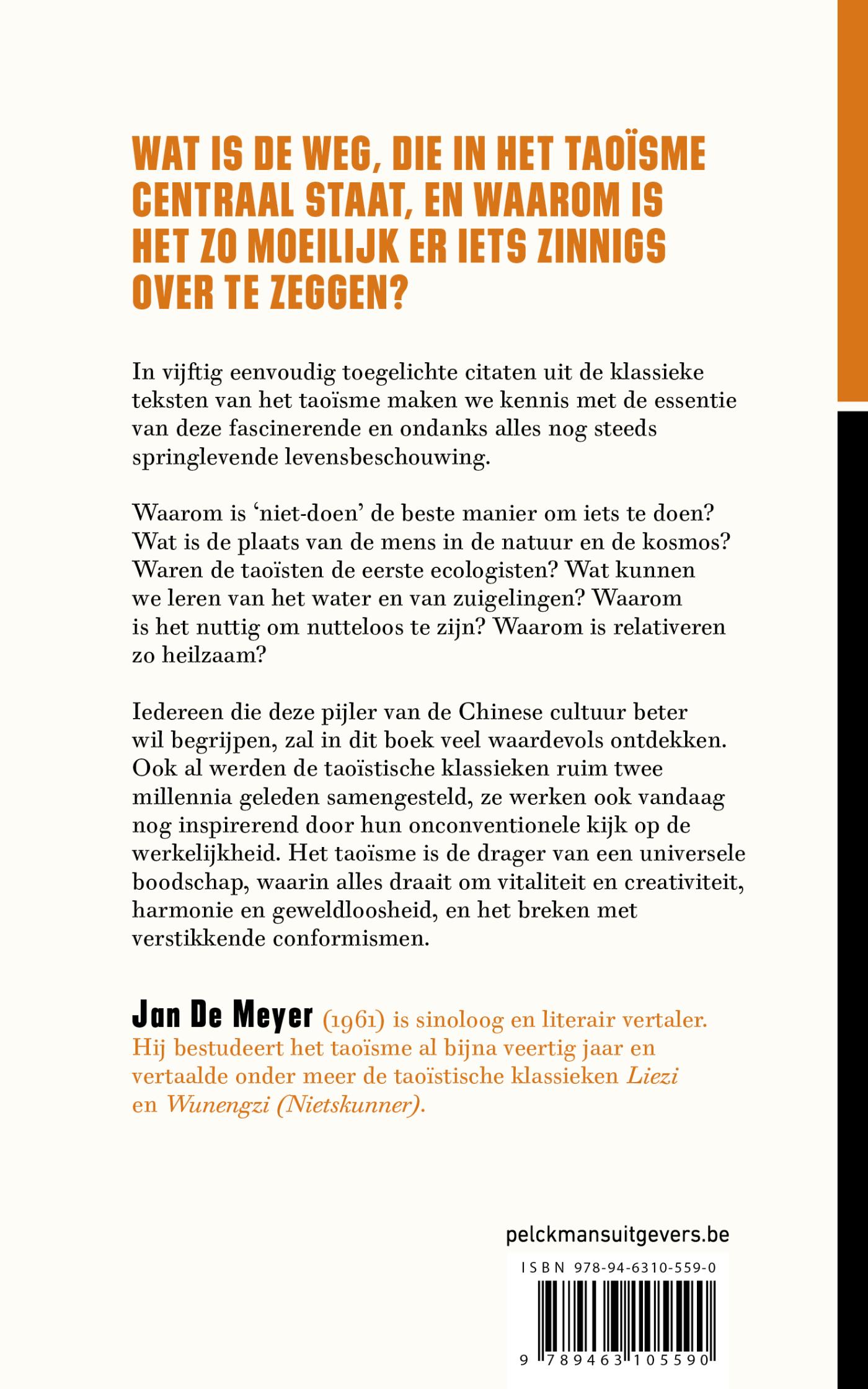 Achterkant van Wat kan ik leren van de taoïsten?