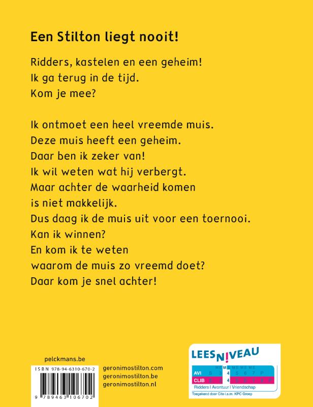 Achterkant van Een Stilton liegt nooit!