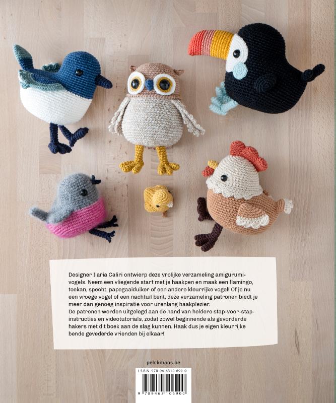 Achterkant van Amigurumi Vogels