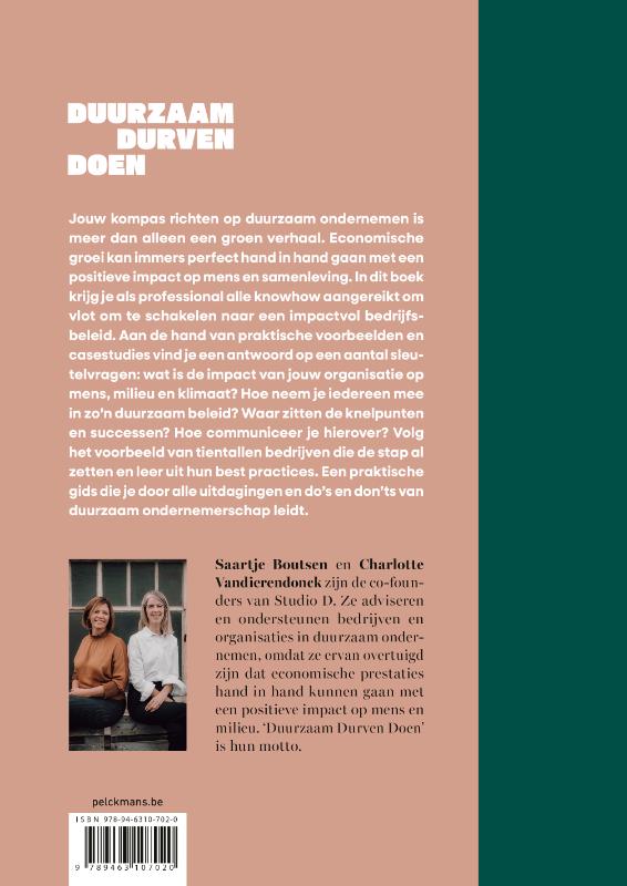 Achterkant van Duurzaam durven doen