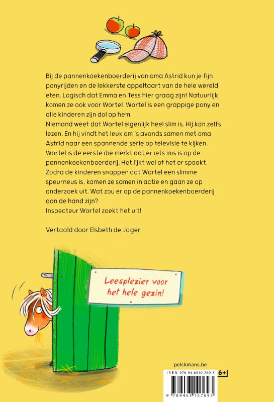 Achterkant van Inspecteur Wortel: Een detective op vier hoeven!
