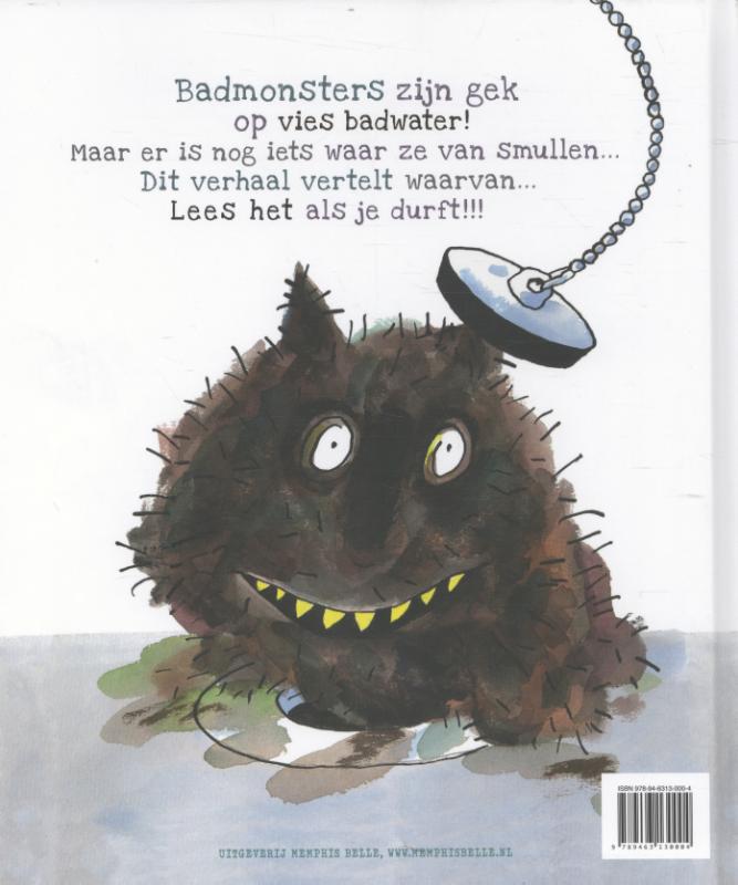 Achterkant van Het bad monster