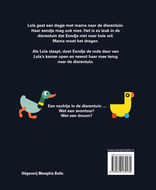 Achterkant van Met Lola naar de dierentuin
