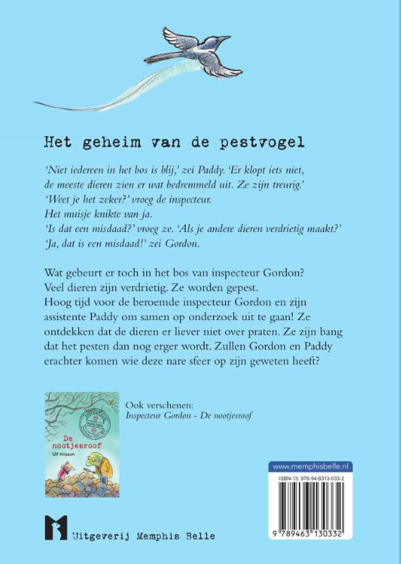 Achterkant van Het geheim van de pestvogel