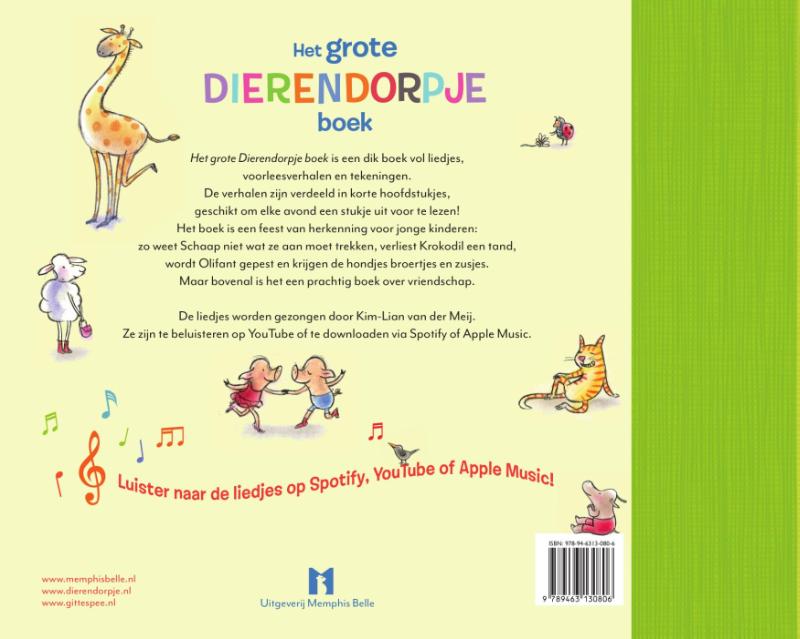 Achterkant van Het grote dierendorpje boek