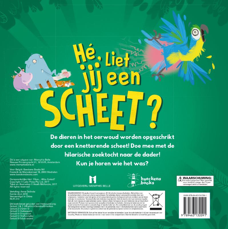 Achterkant van He liet jij een scheet?