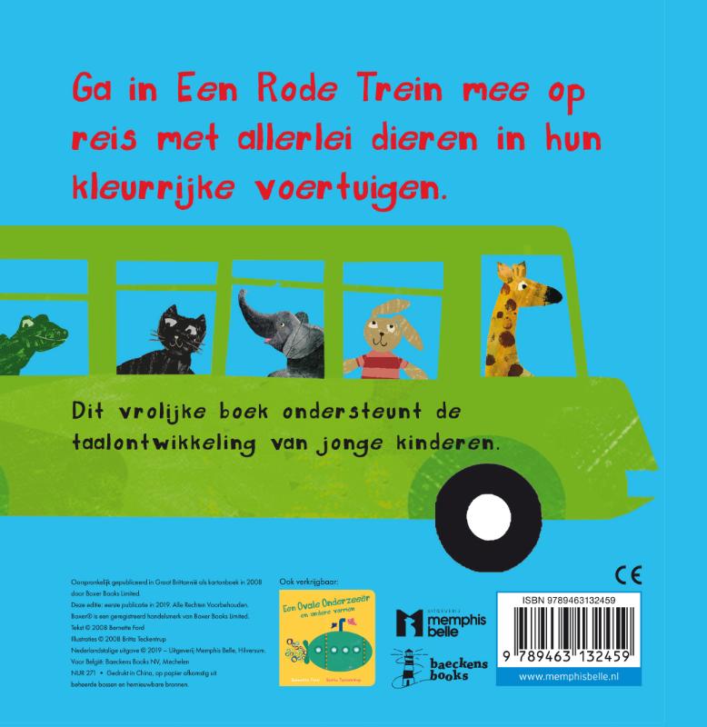 Achterkant van Een Rode Trein en andere kleuren