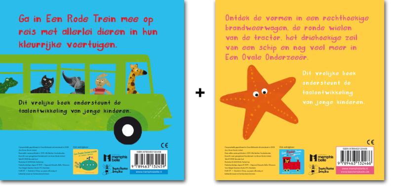 Achterkant van Rode Trein en Ovale Onderzeeer SET