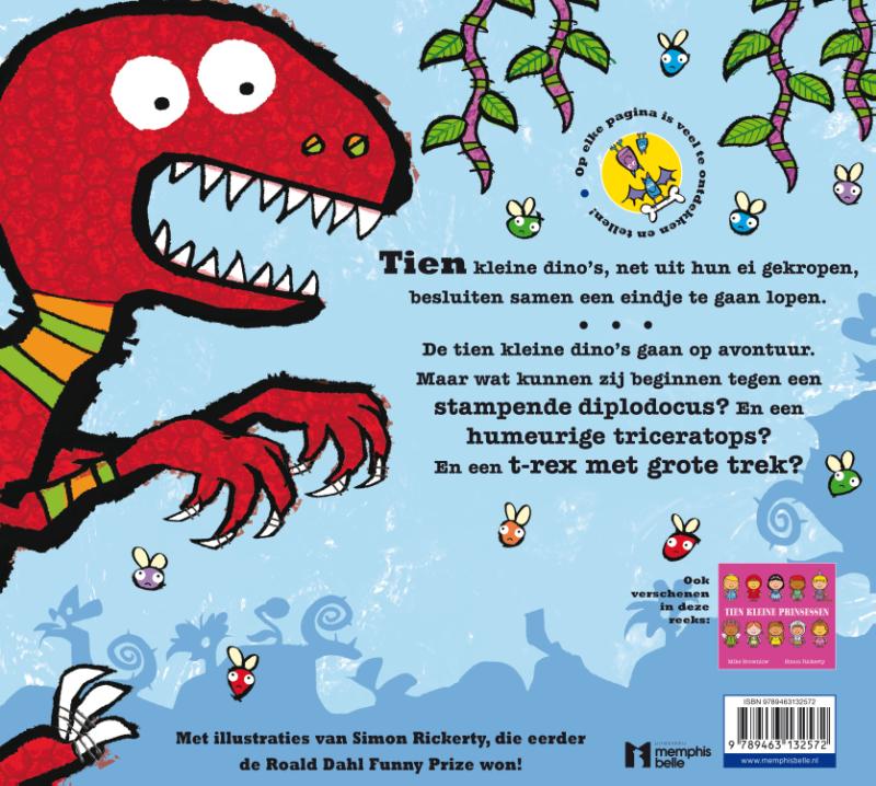 Achterkant van Tien kleine dino's