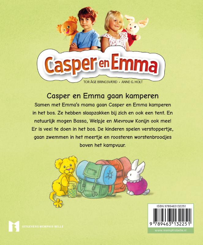 Achterkant van Casper en Emma gaan kamperen