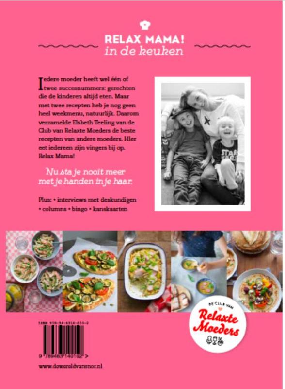 Achterkant van Relax Mama in de keuken