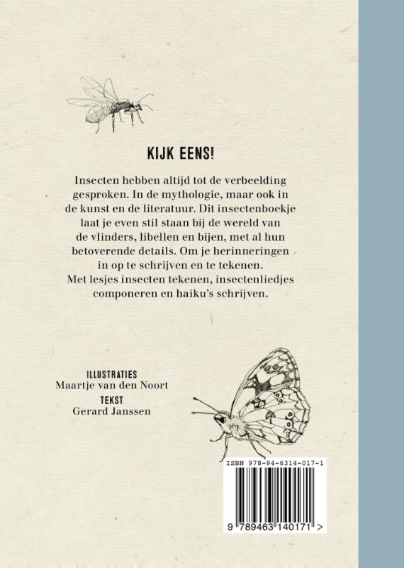 Achterkant van Pocket insectenboek