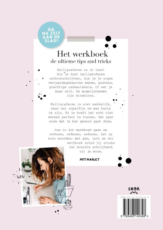 Achterkant van Letters het werkboek