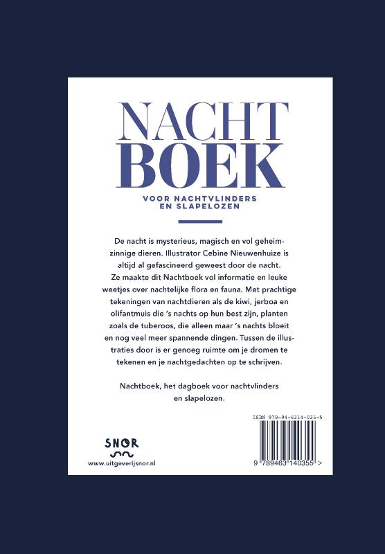 Achterkant van Nachtboek