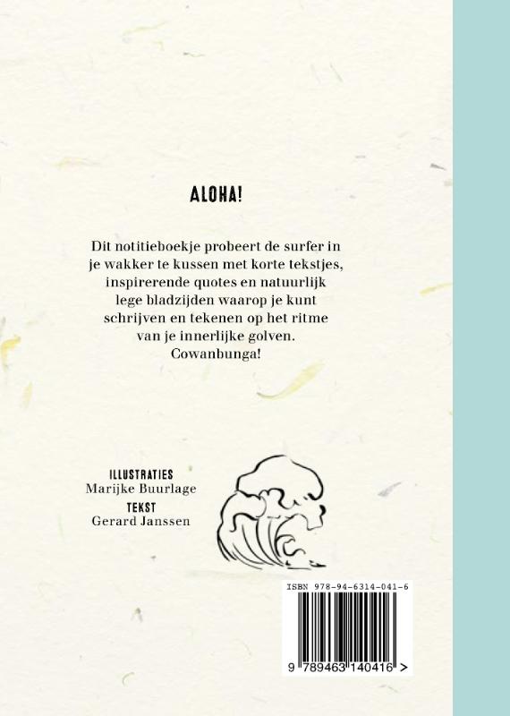 Achterkant van Pocket Surfboek