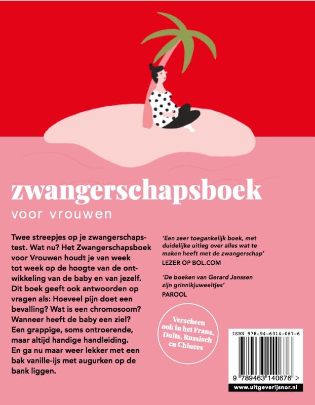 Achterkant van Zwangerschapsboek voor vrouwen