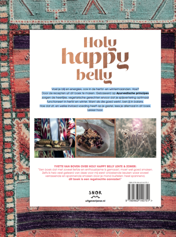 Achterkant van Holy happy belly