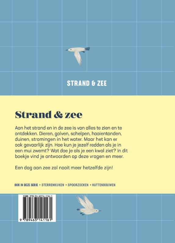 Achterkant van Strand en zee