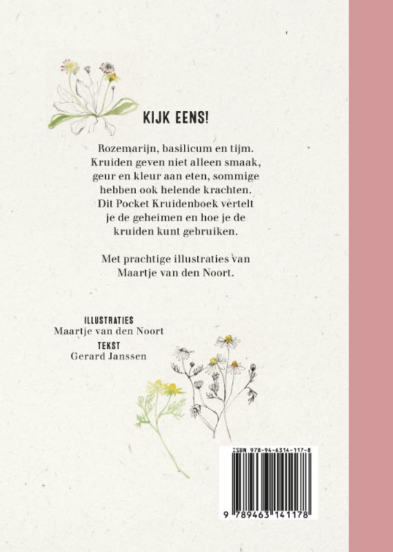 Achterkant van Pocket kruidenboek