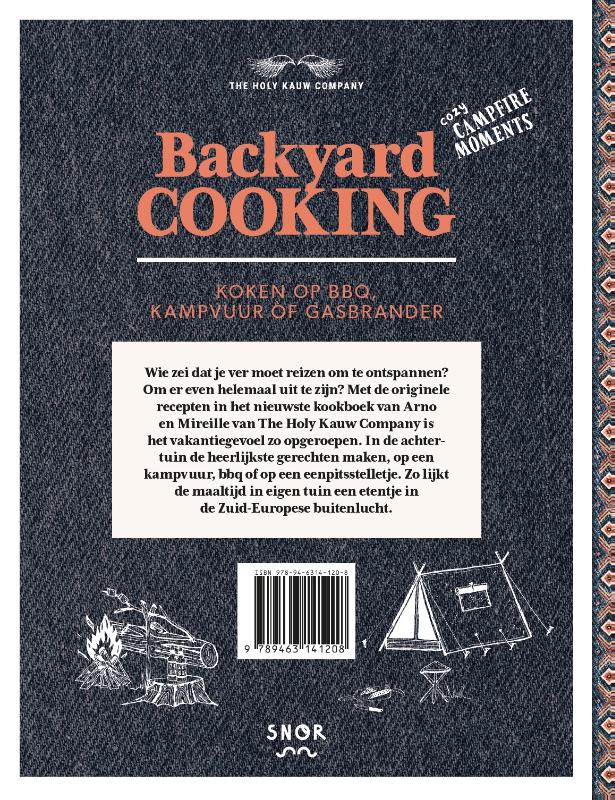 Achterkant van Backyard Cooking