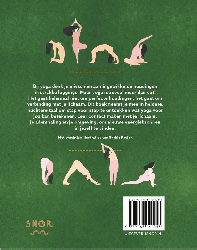 Achterkant van Happy Yogi