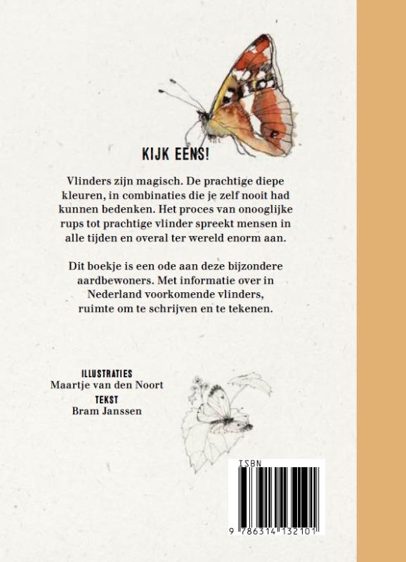 Achterkant van Pocket Vlinderboek