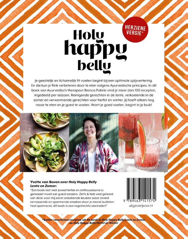 Achterkant van Holy Happy Belly het hele jaar door