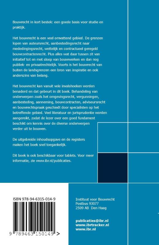 Achterkant van Bouwrecht in kort bestek