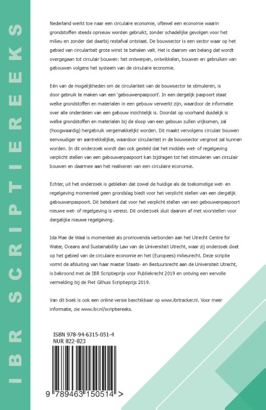 Achterkant van Het gebouwenpaspoort