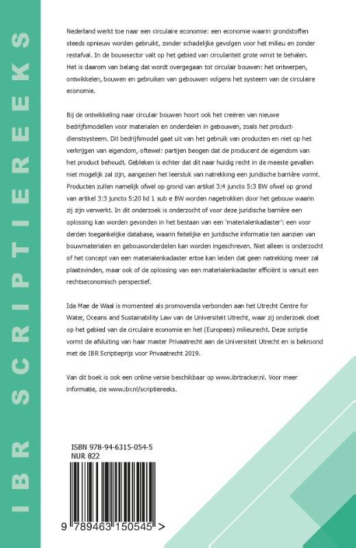 Achterkant van Een materialenkadaster