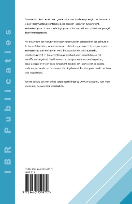 Achterkant van Bouwrecht in kort bestek