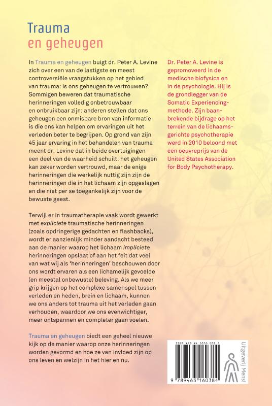 Achterkant van Trauma en geheugen