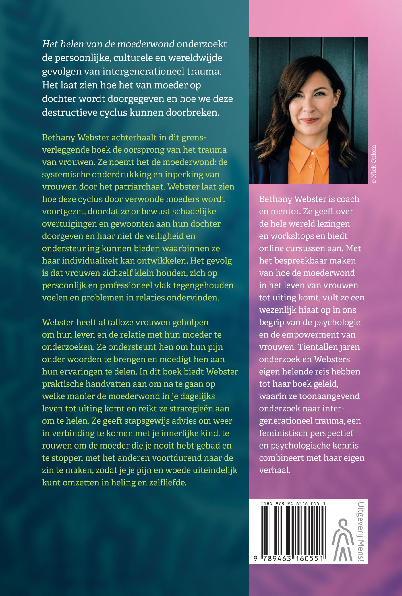 Achterkant van Het helen van de moederwond