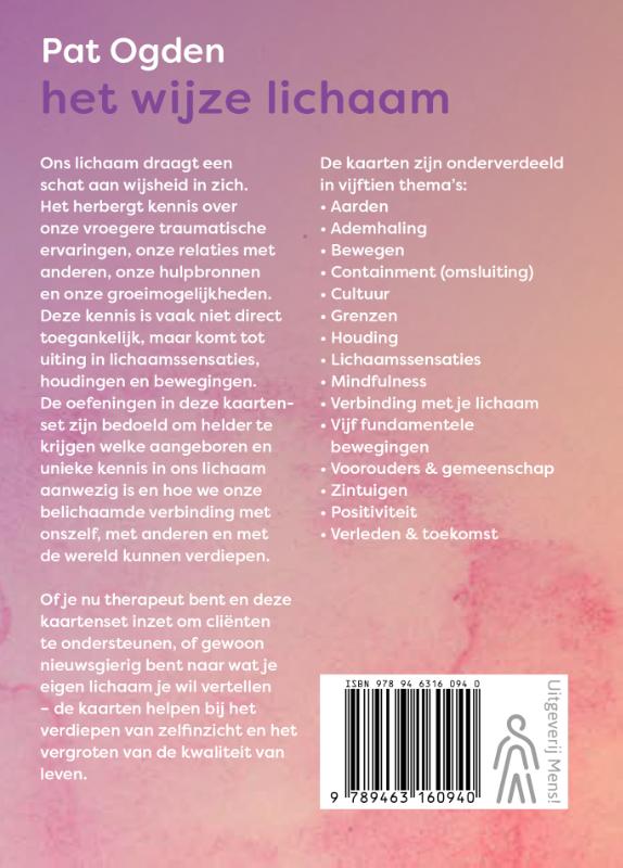 Achterkant van Het wijze lichaam – Kaartenset