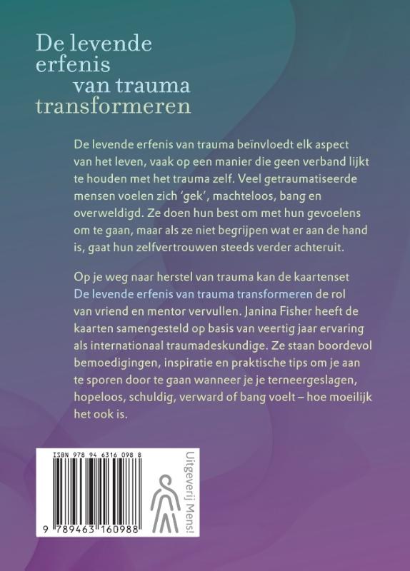 Achterkant van De levende erfenis van trauma transformeren – Kaartenset