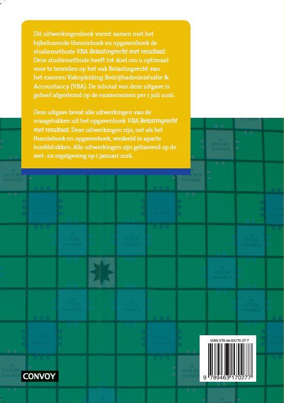 Achterkant van Uitwerkingenboek