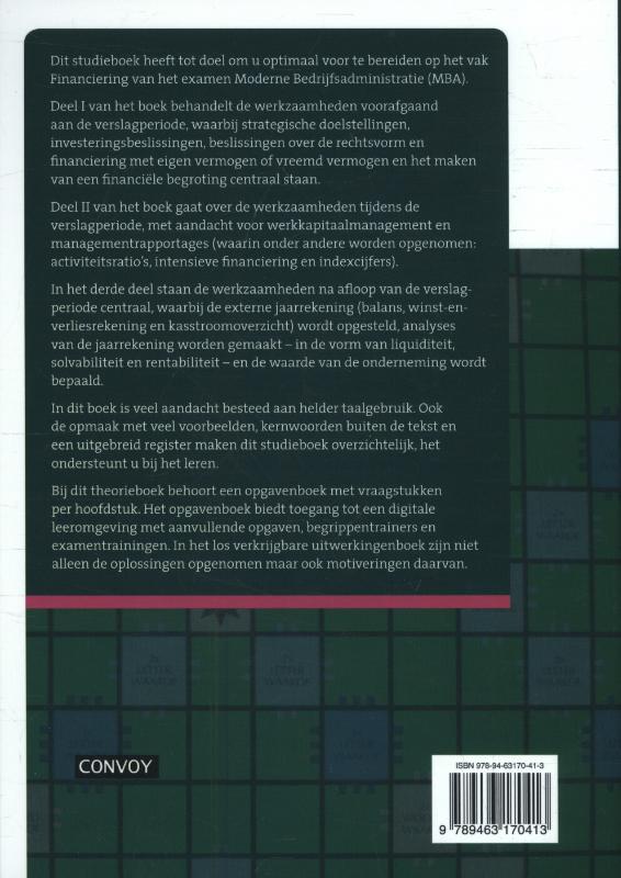 Achterkant van theorieboek