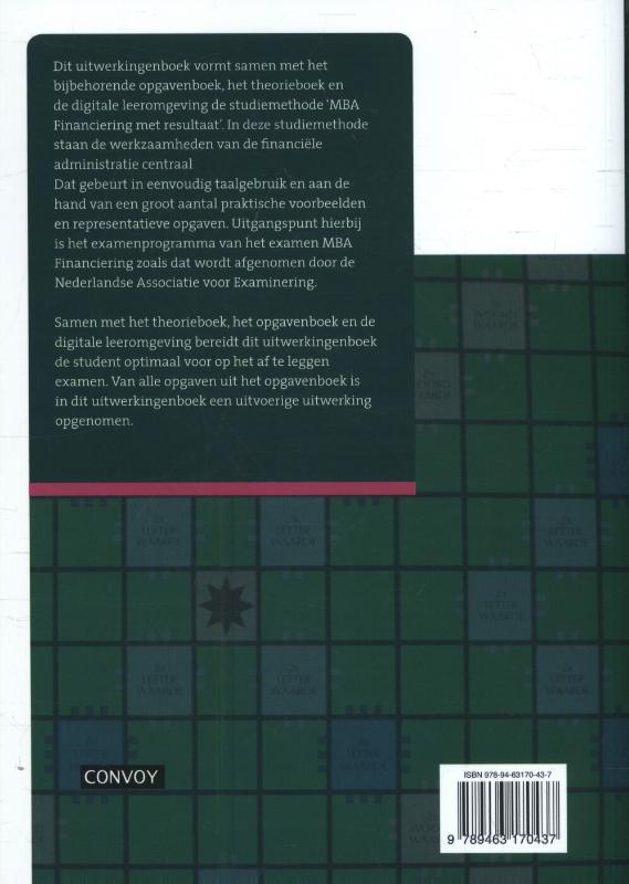 Achterkant van Uitwerkingenboek