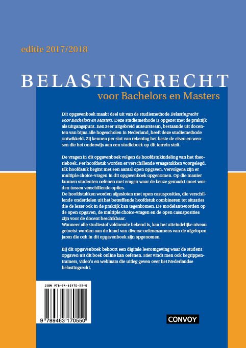 Achterkant van Opgavenboek