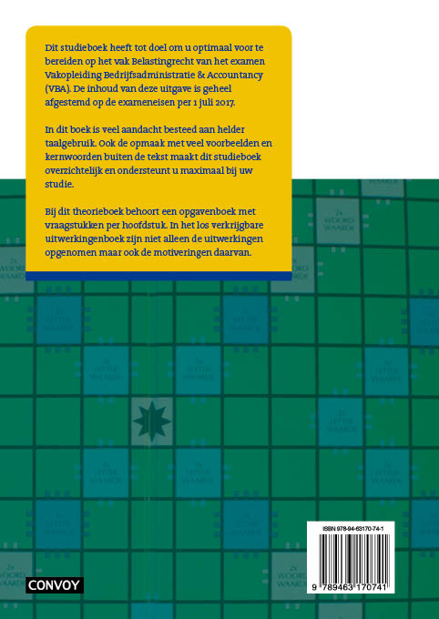 Achterkant van theorieboek