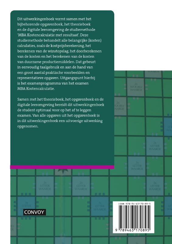 Achterkant van Uitwerkingenboek