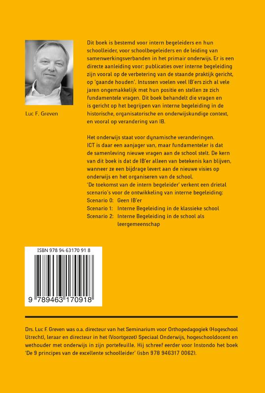 Achterkant van De toekomst van de intern begeleider