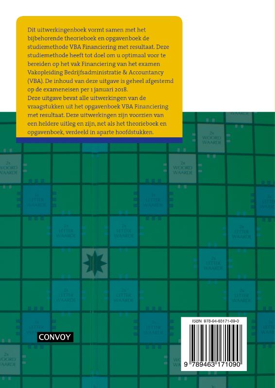 Achterkant van Uitwerkingenboek