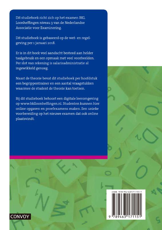 Achterkant van Theorie-/opgavenboek