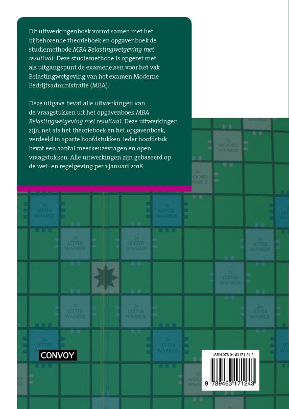 Achterkant van Uitwerkingenboek