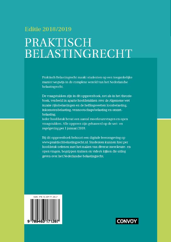 Achterkant van Opgavenboek
