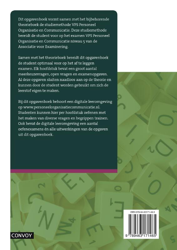 Achterkant van Opgavenboek
