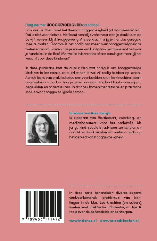 Achterkant van Omgaan met hooggevoeligheid op school