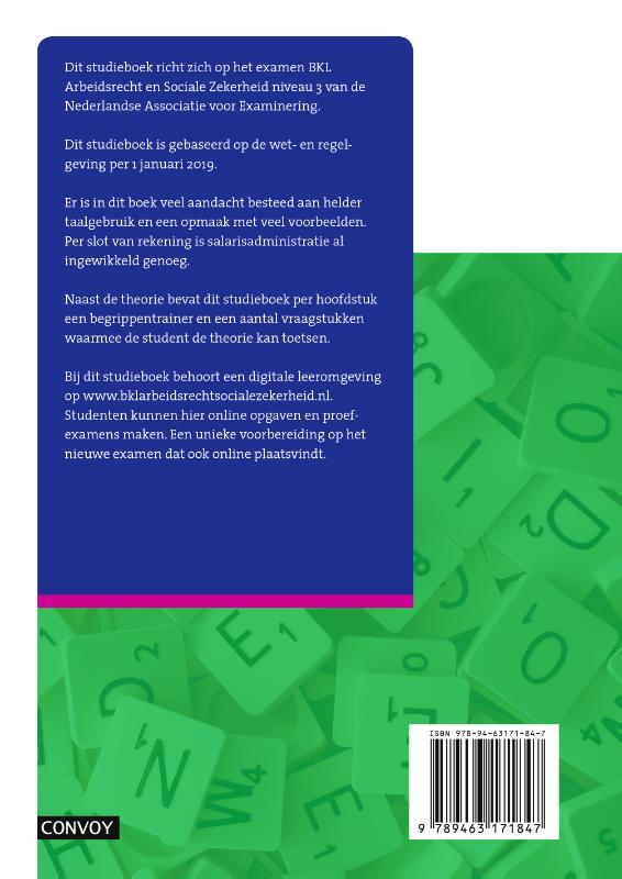 Achterkant van Theorie-/opgavenboek